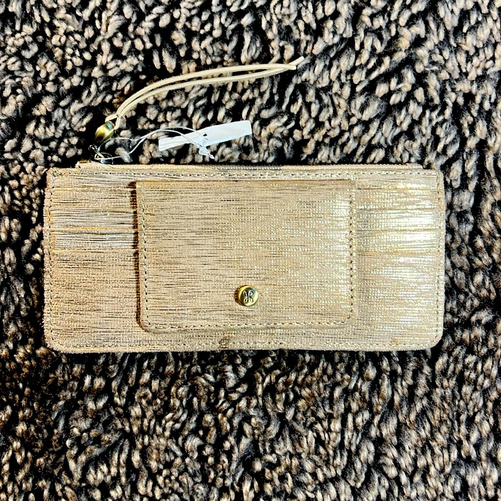 NEW HOBO GOLD BI FOLD WALLET